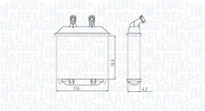 MAGNETI MARELLI Wärmetauscher Heizungskühler für Opel Corsa B 1.0i 12V 1.2i