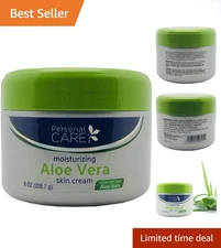 Natural Aloe Vera Skin Cream - 8 Ounce Moisturizer for Silky Smooth Skin