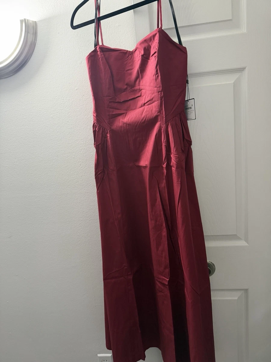 fitted lace wedding dress Laundry By Shelli Segal Red Dress Size 10 SKU 001002-5 – Designers On A Dime