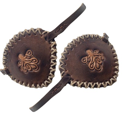 Piraten -Augenflecken für Erwachsene Retro PU Leder Eye Patch Food Kleid Augen