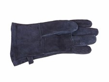 Kaminhandschuh links aus Leder schwarz Ofen Grill Handschuh für Linkshänder