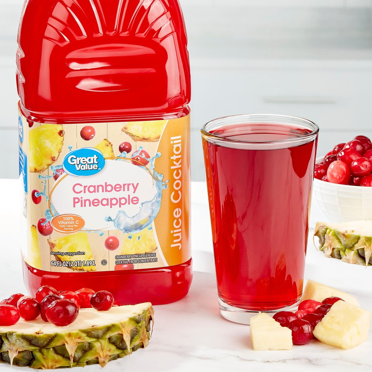 Pack) Cranberry Pineapple Juice Cocktail, 64 Fl Oz (Shelf Stable