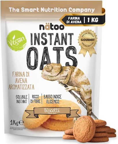 Farina Di Avena Aromatizzata, 1 Kg, Ideale per Pancake Proteici, Instant Oats, A - Foto 9 di 12