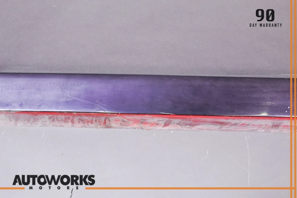 84-91 Porsche 944 Left Driver Side Rocker Panel Side Skirt Guards Red - Image 3 of 4