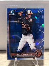 2022 Bowman Chrome Sapphire Signed Prospects Maikol Hernandez