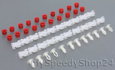 52x Klammern Stopfen Tülle Türdichtung Clips Zierleisten Klip für Mercedes W123 