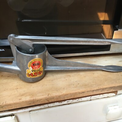 調理器具 Kull Spaetzle-Schwob Press/Maker Kull Original Vintage Spatzle Schwob Maker Aluminum Press Potato