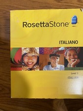 Rosetta Stone, Italian, Level 1, Version 3, WIN/MAC CD-ROM, Personal Edition