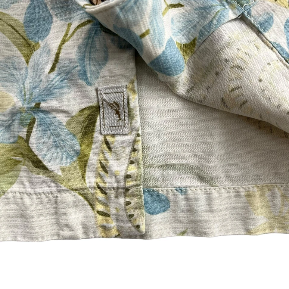 Camisa Tommy Bahama Para Hombre Floral Paisley Abotonada • GRANDE Foto 4 de 4