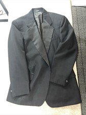 FIRST NIGHTER FORMAL WEAR MENS BLACK TUXEDO 41 R 1 BUTTON MISSING DRY CLEAN ONLY