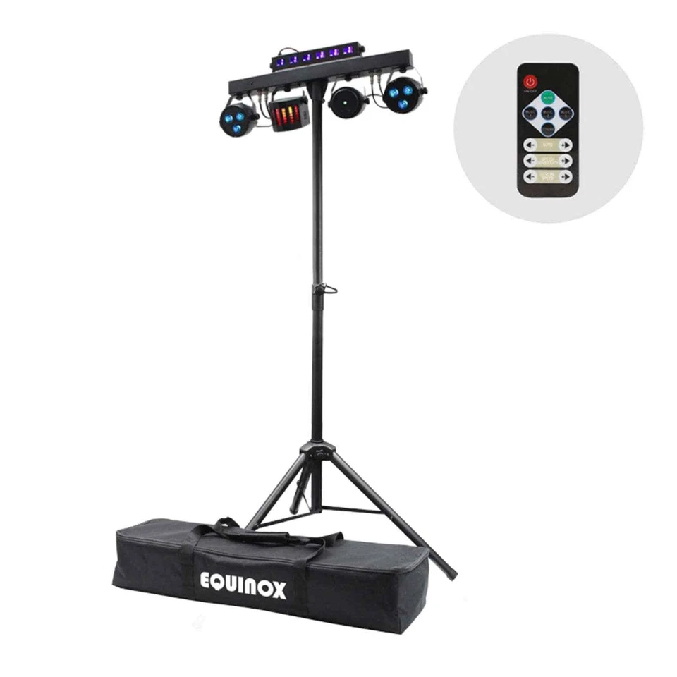 2 x Equinox Microbar Multi System Reloaded T-Bar Lighting Package - Image 2 of 4