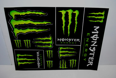 MONSTER ENERGY DRINK 12 STICKERS SHEET