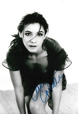 Clotilde Courau autograph signed 20x30 cm picture B/W