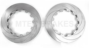 K SPORT 330 X 32MM WITH 6.1MM HOLES X 12 ON 191MM PCD Replacement Grooved Discs - Afbeelding 1 van 2