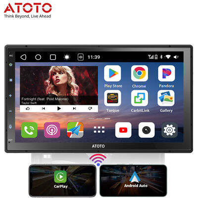 ATOTO Car Stereo for Toyota 2Din 7'' Touchscreen Wireless Carplay/Android Auto TF