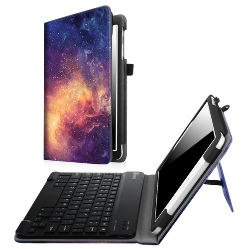For Samsung Galaxy Tab E 9.6 / 8.0" Tablet Case Stand Cover / Bluetooth Keyboard - Picture 10 of 16