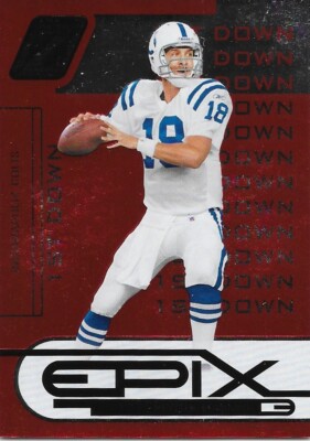 2005 Donruss Zenith Peyton Manning 514/1000 Epix 1st Down Insert #E-20