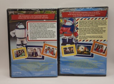 Lot Of 3 CBN Superbook Gizmo Go DVD Christian Kids Show New Sealed
