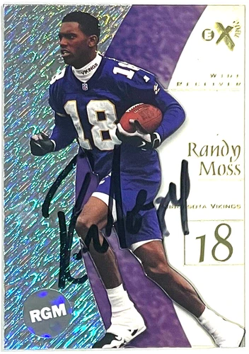 1998 Skybox E-X2001 Randy Moss Auto RC #55 w/Authenticity Hologram