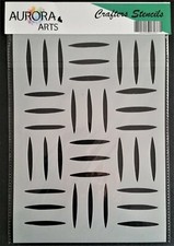 Stencil by Aurora Arts A4 Steel Chequer Plate 190mic Mylar craft stencil 233