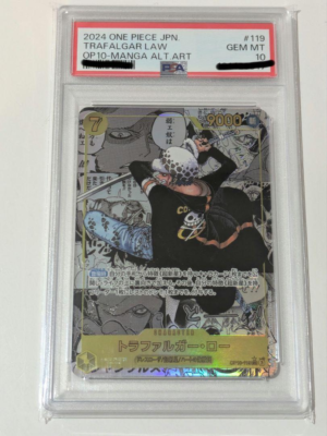 PSA 10 Trafalgar Law SEC-SP OP10-119 One Piece Card Royal Blood