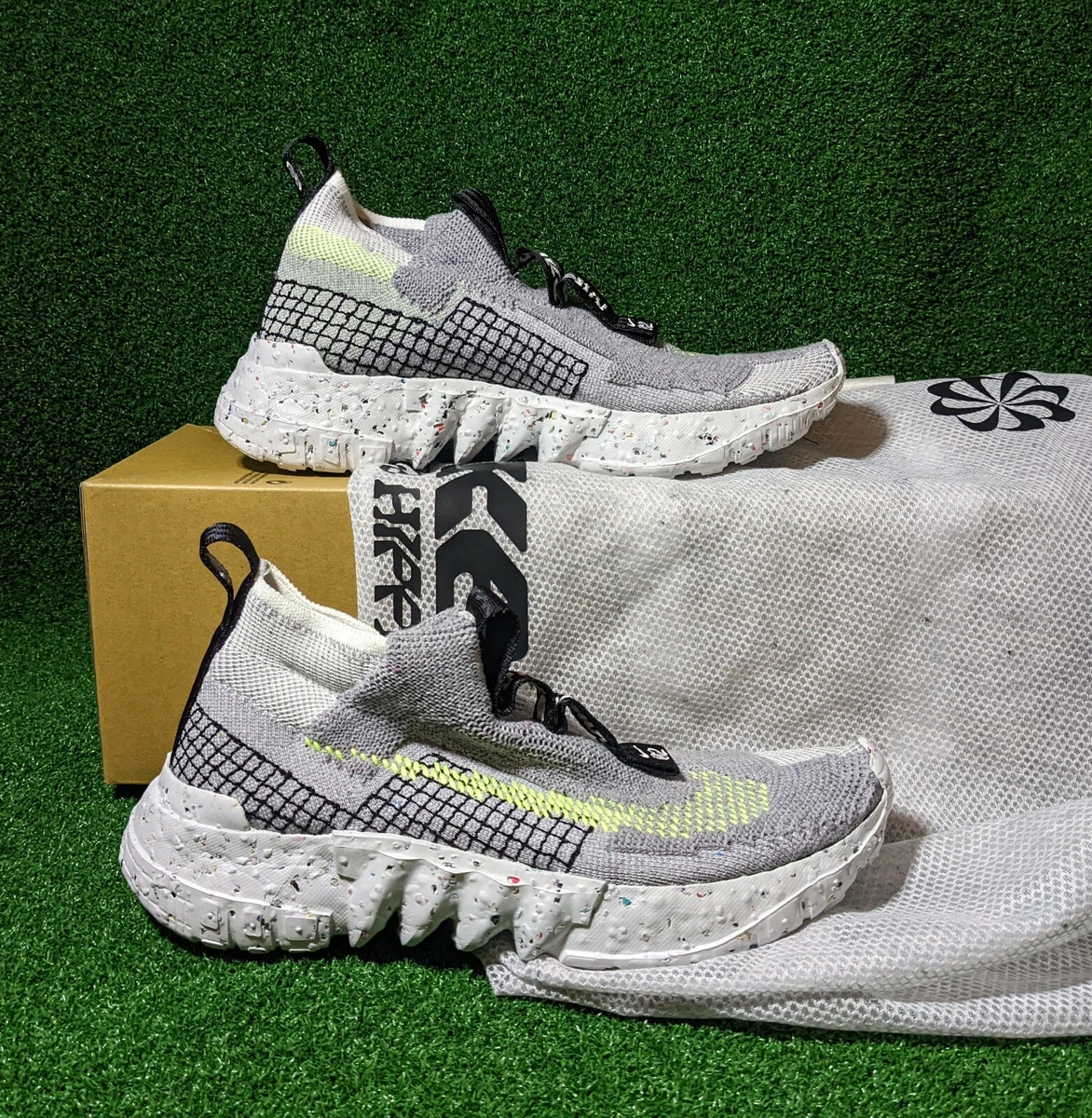 Nike Space Hippie 02 Gray Volt US 6.5/WMNS 8/UK 6/EUR 39 CQ3988-002 | eBay