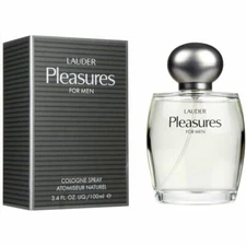 PLEASURES by Estee Lauder 3.3 / 3.4 oz EDC Cologne for Men NEW IN BOX