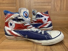RARE🔥 Converse THE WHO U.K British Flag Chuck Taylor All Star Shoes Sz 12 VNTG 