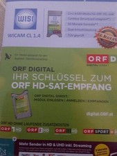 ORF Karte ( C + Modul)  f&uuml;r ORF HD frei bis min. Juni 2031 ( Formel 1, MotoGP)