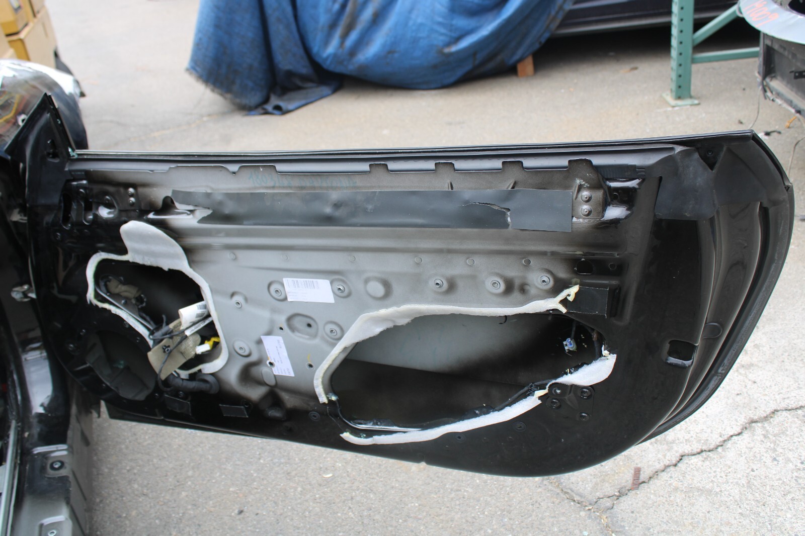 Ferrari California, RH, Right, Front Door Shell, Black, Dented, Used P/N 8131651