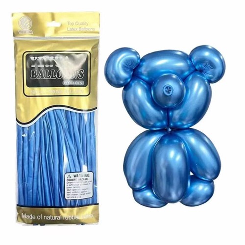 100pcs/pack,1.8g Metallic 260 Long Balloons Colored Twisting Animal Balloons Mod - Picture 13 of 18