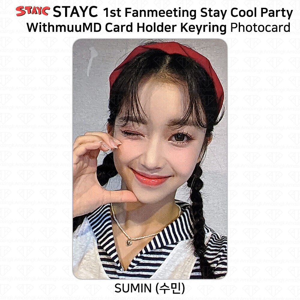 StayC 1st Fan Meeting Stay Cool Party Card Holder Key Ring Photocard KPOP  K-POP