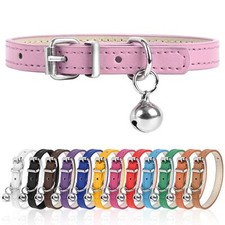 XXS Dog Collar for Teacup Pink 3/8 inch Width Adjustable Small Medium Large