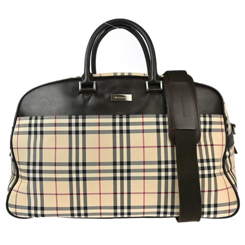 Burberry Beige Brown Burberry Check 2way Handbag 124527