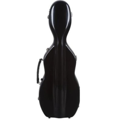 Bobelock B1062 Fiberglass Cello-shaped Violin Case - 4/4 Size, Black