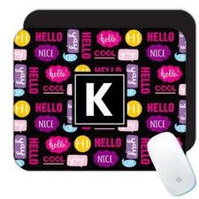 Gift Mousepad : Polka Dots Pattern Sweet Sixteen Party Decor Phrases Girlish