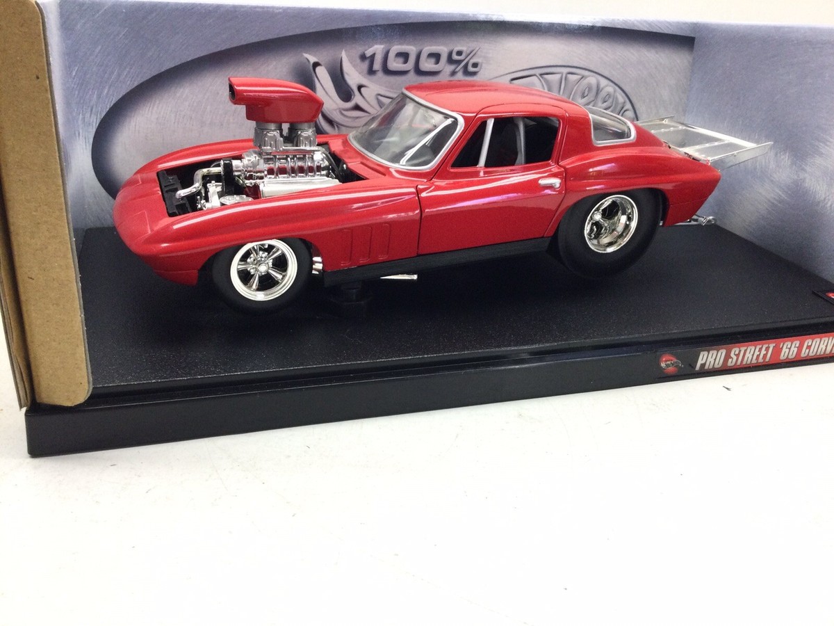 Hot Wheels Pro Street Corvette Red 1:18 | eBay