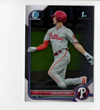 2022 Topps Bowman Chrome Logan Cerny RC #BCP-120 1st Bowman Philadelphia