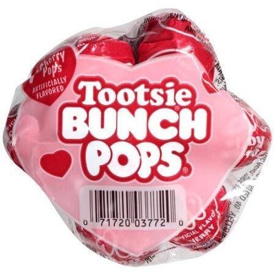 , Tootsie Bunch Pops With Card, 7 Count