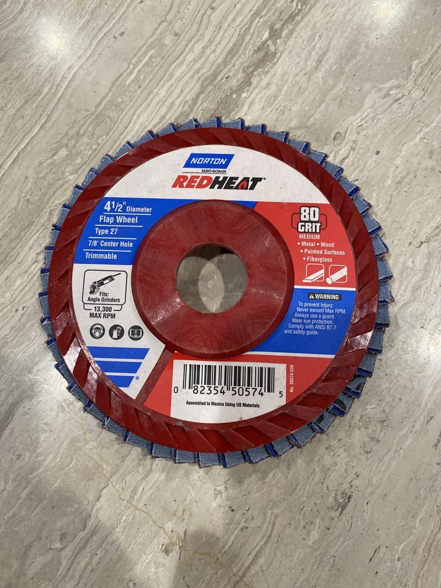 Norton Redheat Ceramic 4.5-in 40-Grit Flap Disc Norton Redheat Ceramic 4.5-in 40-Grit Flap Disc