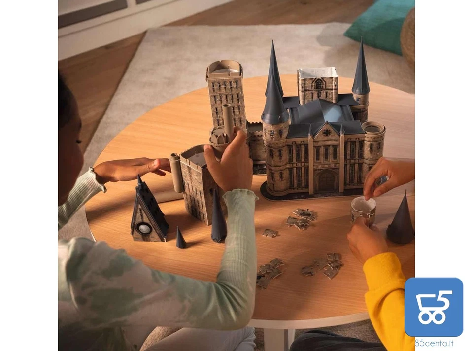 3D Puzzle Ravensburger Castello Torre Astronomia di Hogwarts Harry Potter 615 pz - Immagine 3 di 4