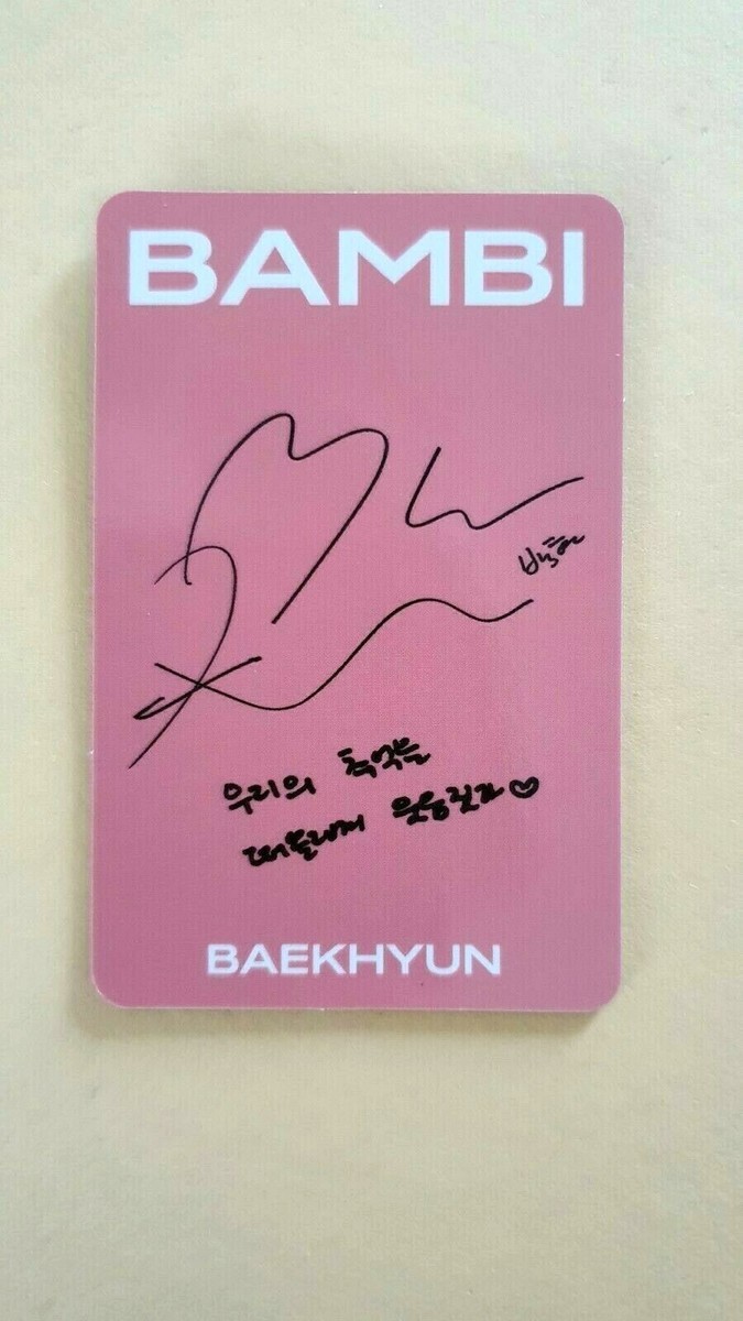 EXO BAEKHYUN solo The 3rd Mini Album BAMBI Original Official