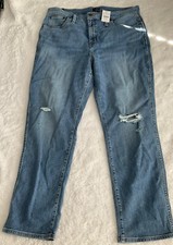 J. Crew High Rise Classic Vintage Jeans Sz 32 Distressed Light Wash Denim NWT