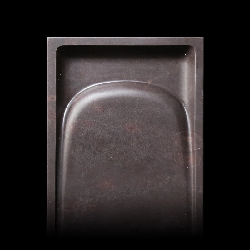 Tinta de piedra de tinta para piscina tallada a mano piedra original natural China Huizhou de 8" Foto 3 de 4