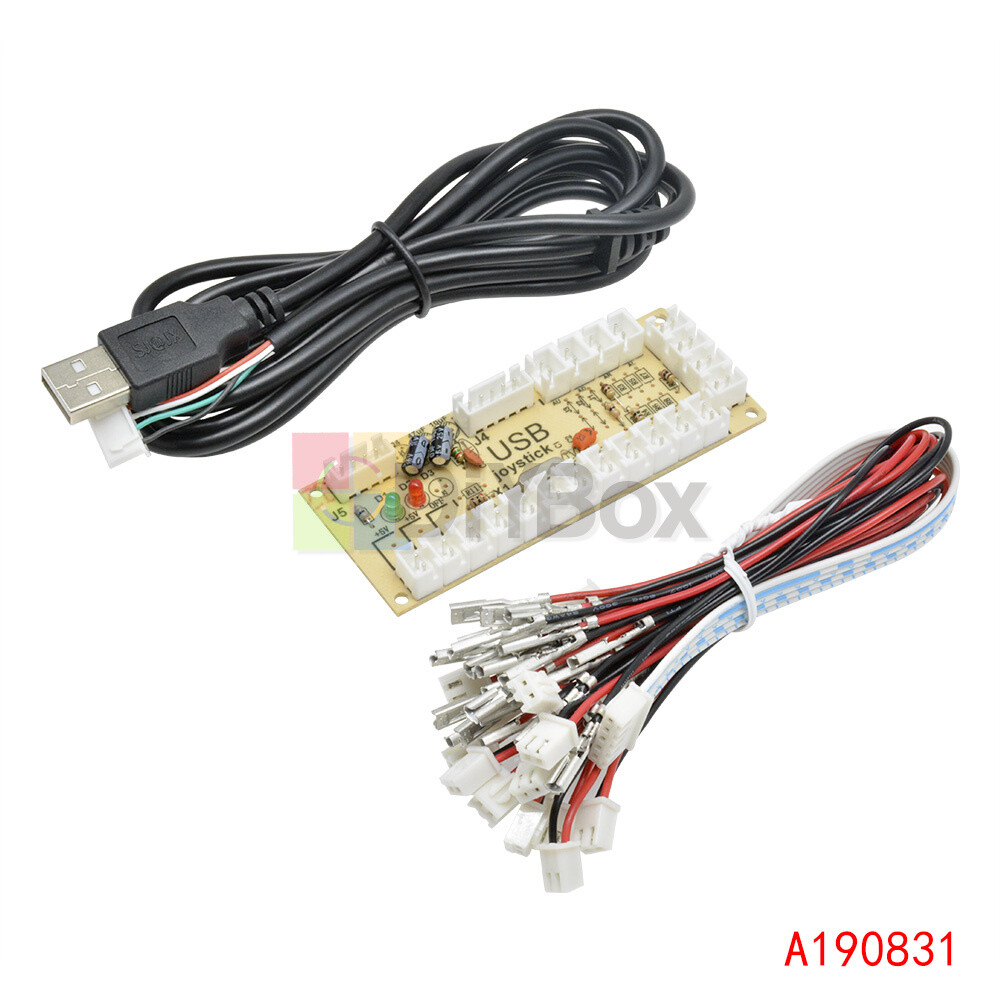 0929-01 mame専用 Zero Delay LED Arcade MAME Encoder USB To PC 5Pin Joystick PCB