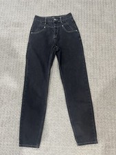 BDG Urban Outfitters High Rise Black Denim Jeans Straight Leg Size 25