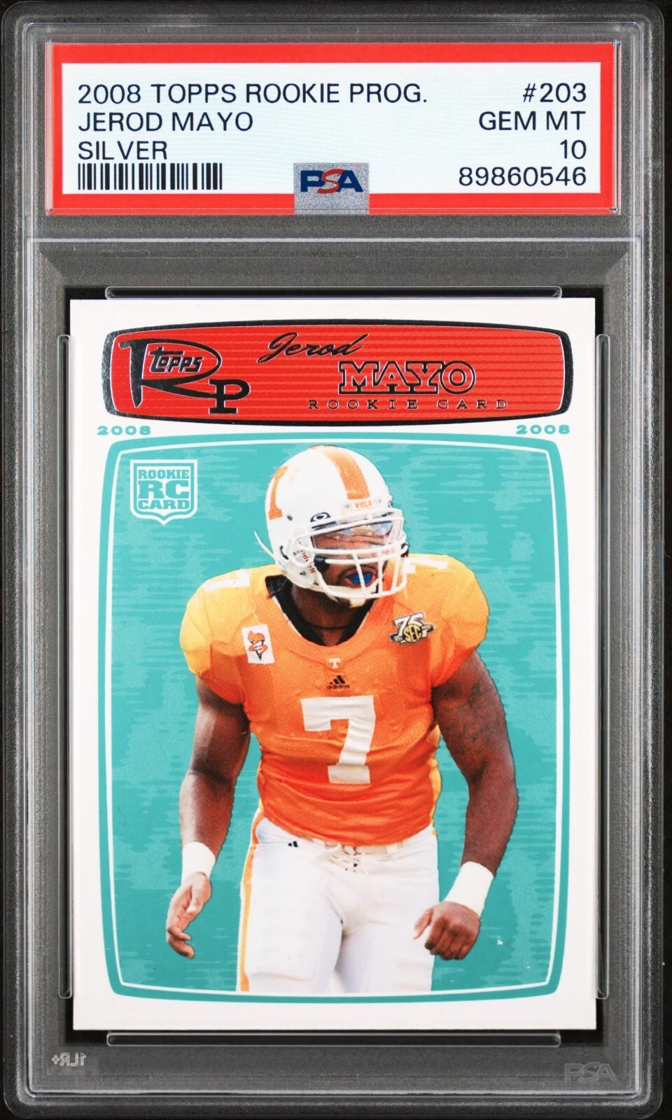 Jerod Mayo Topps Rookie Progression #203 Silver
