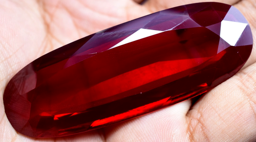 Natural 189.25 Ct Blood Red Ruby Mozambique GGL Certified Loose Gemstone