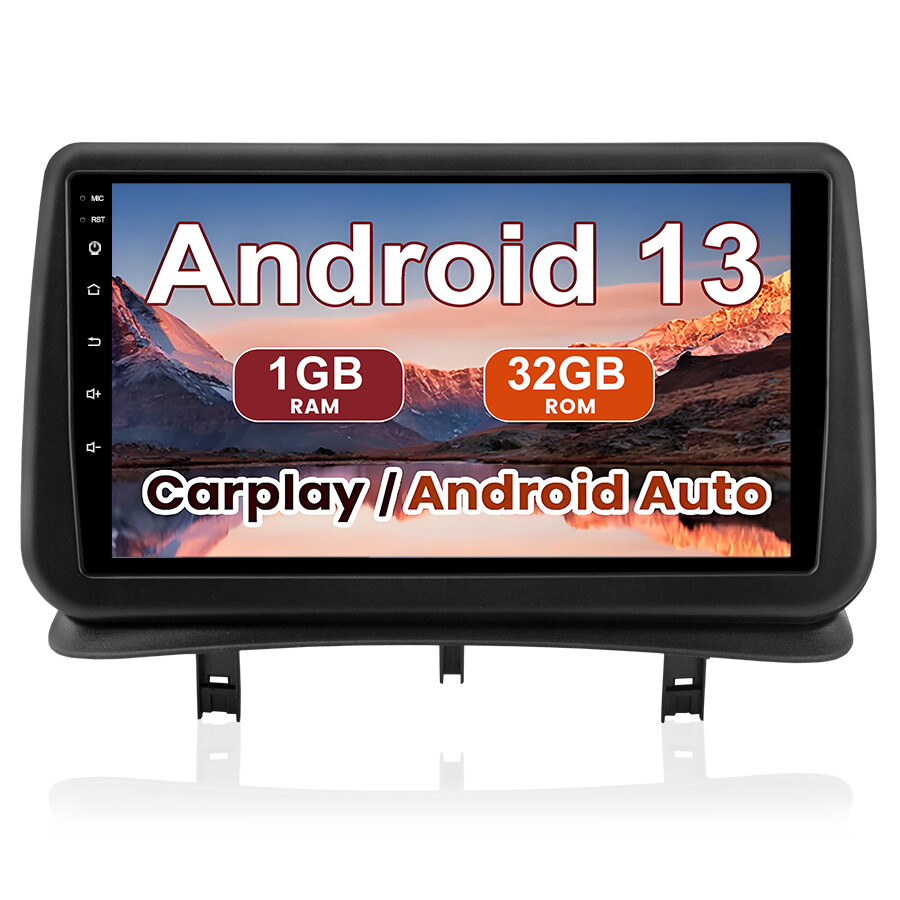 Autoradio Carplay Autoradio Android 13 9" Pour Renault Clio 3 2006-2012 - CarPlay/Android Auto Wireless - 2Go/64Go écran 9 Pouces Android 13 CarPlay Android Auto Caméra Recul