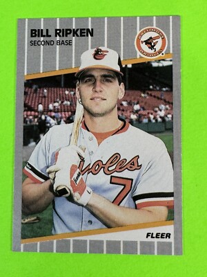 1989 Fleer Bill Ripken Black Box Error Card #616 Baltimore Orioles 